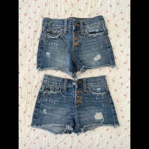 Twins cutoff denim shorts